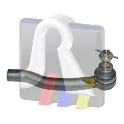 Styrled, framaxel höger Rts 91-02394-1 RTS