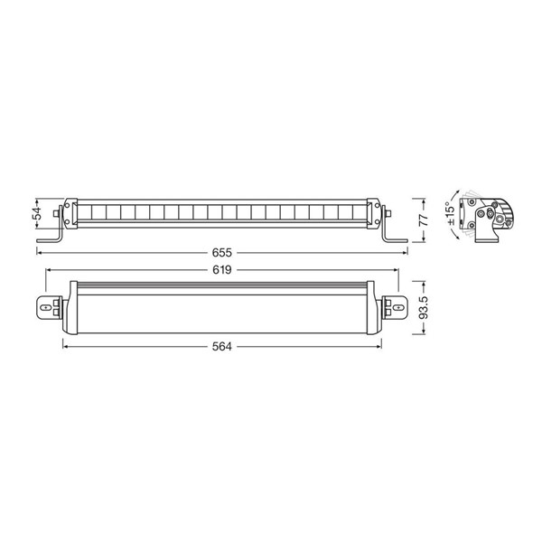 Led Ljusramp Fx500-cb - 12/24v, Universal Lampa LEDDL104CBSM Lampa
