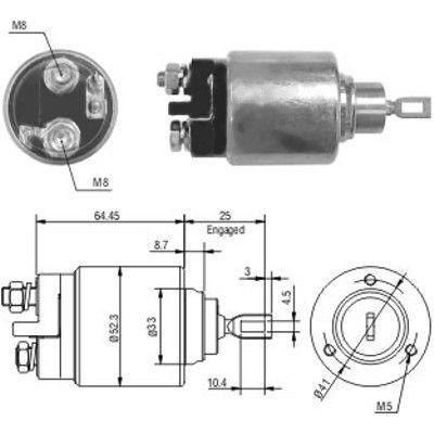 Magnetswitch, startmotor Meat & doria 46006 MEAT & DORIA