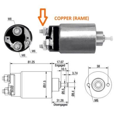 Magnetswitch, startmotor Meat & doria 46007 MEAT & DORIA