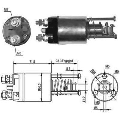 Magnetswitch, startmotor Meat & doria 46046 MEAT & DORIA