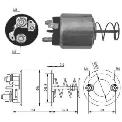Magnetswitch, startmotor Meat & doria 46053 MEAT & DORIA