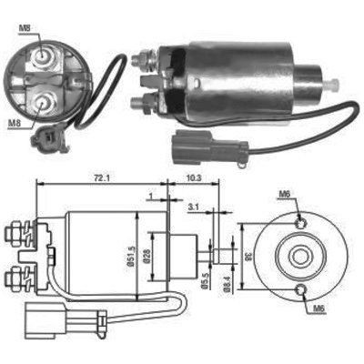 Magnetswitch, startmotor Meat & doria 46096 MEAT & DORIA