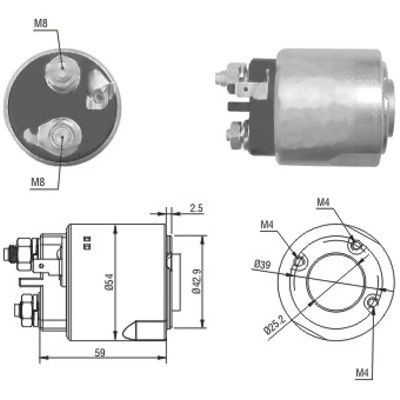 Magnetswitch, startmotor Meat & doria 46160 MEAT & DORIA