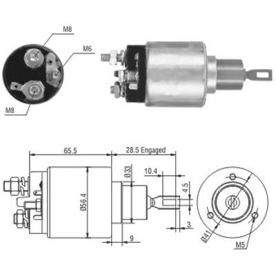 Magnetswitch, startmotor Meat & doria 46164 MEAT & DORIA
