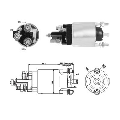 Magnetswitch, startmotor Meat & doria 46291 MEAT & DORIA