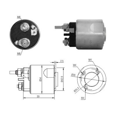 Magnetswitch, startmotor Meat & doria 46310 MEAT & DORIA
