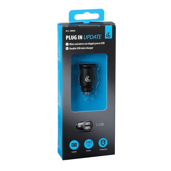 2 in 1 Usb-laddare - 2100 ma - 12/24v, Universal Lampa