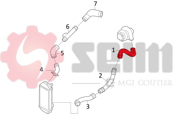 Laddluftslang Seim 981602 SEIM