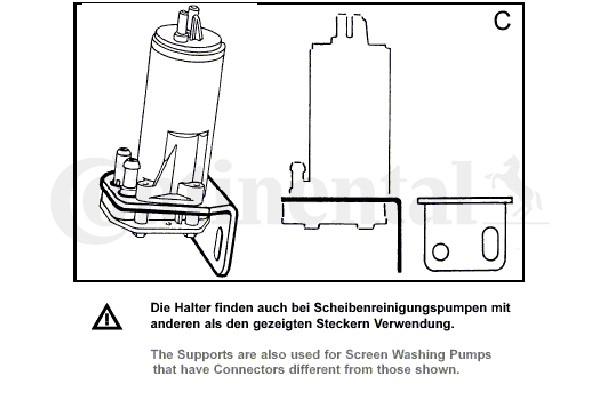 Spolarpump 12V Continental/vdo 246-075-017-002Z Continental/VDO