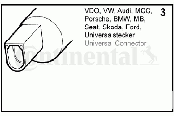 Spolarpump 12V CONTINENTAL/VDO Continental/VDO Spolarpump 12V CONTINENTAL/VDO Continental/VDO