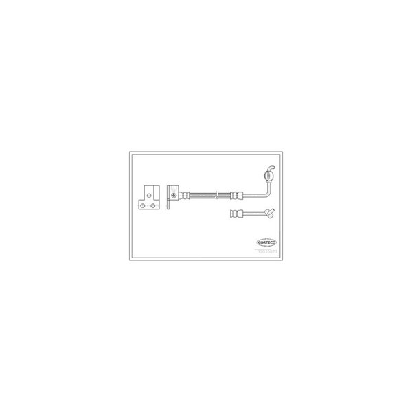 Bromsslang, Bakaxel höger Corteco 19035073 CORTECO