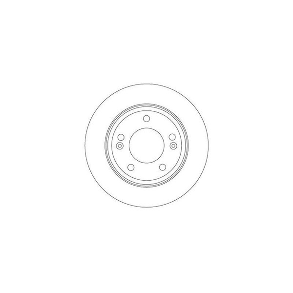 Bromsskiva Solid, Bakaxel Trw DF6937 TRW