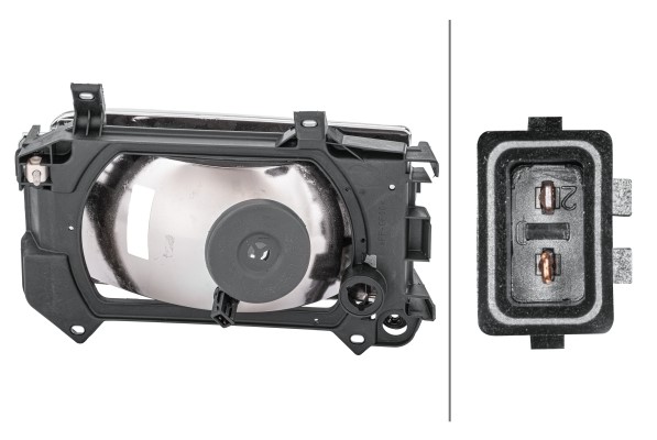 Strålkastare 12V, Höger Hella 1AJ 006 051-221 HELLA