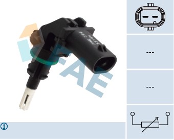 Sensor, insugslufttemperatur Fae 33164 FAE