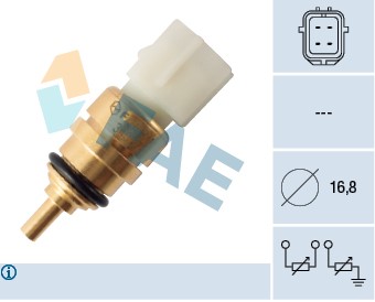 Sensor, kylvätsketemperatur Fae 33357 FAE