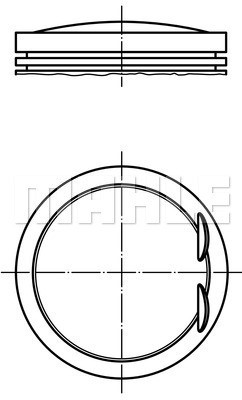 Kolv Mahle 028 PI 00128 000 MAHLE