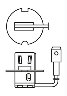 Halogenlampa BOSCH Pure Light BL H3 PK22s 12V Bosch 1 987 301 006 BOSCH
