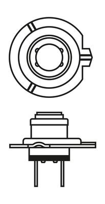 Halogenlampa BOSCH Longlife Daytime BL H7 PX26d Bosch 1 987 301 0 BOSCH