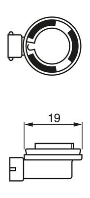 Halogenlampa H11 Pgj19-2 BOSCH
