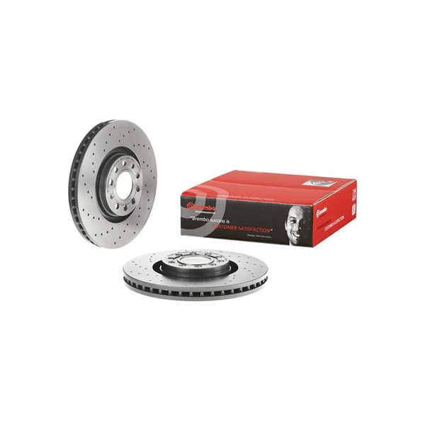 Bromsskiva Hålad/ventilerad, Framaxel Brembo 09.A813.11 BREMBO