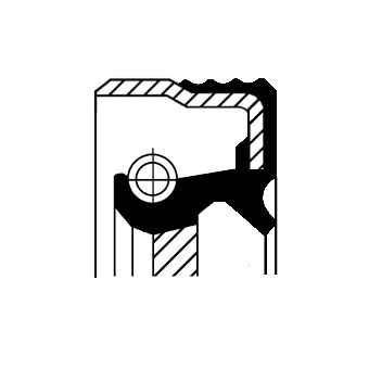 Oljepackningsring, differential, Bakaxel, Ingång Corteco 49364330 CORTECO