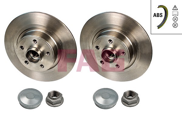 Bromsskiva Solid, Bakaxel Fag 713 5309 60 FAG