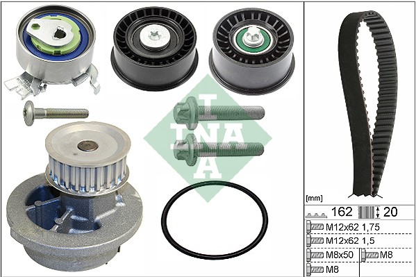 Kamremskit med vattenpump Ina 530 0441 32 INA