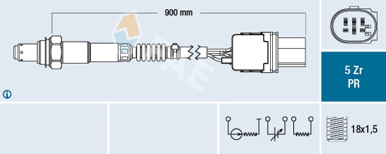 Lambdasond, Cylinder 4, Cylinder 5, Cylinder 6 Fae 75079 FAE