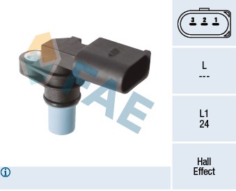Sensor, kamaxelgivare, Vänster Fae 79420 FAE