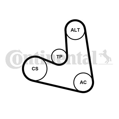 Drivremsats Contitech 4PK654K1 CONTITECH