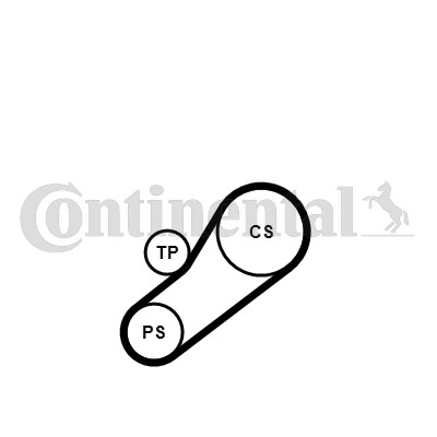 Drivremsats Contitech 4PK735K1 CONTITECH