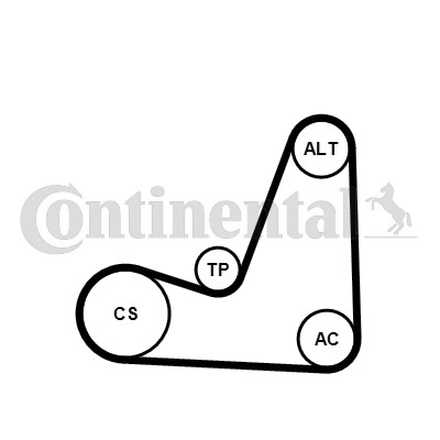 Drivremsats Contitech 5PK1200K1 CONTITECH