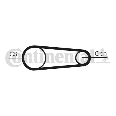 Drivremsats Contitech 6PK842 ELAST T1 CONTITECH