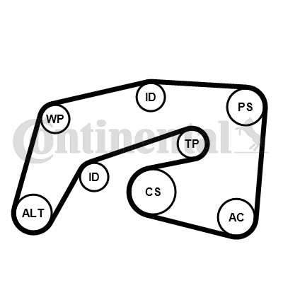 Drivremsats Contitech 7PK2035K1 CONTITECH