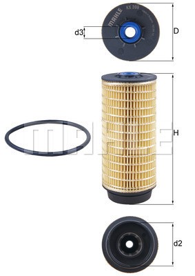 Bränslefilter Knecht KX 399D KNECHT
