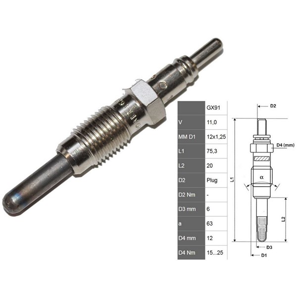 Glödstift Fast FT82728 FAST
