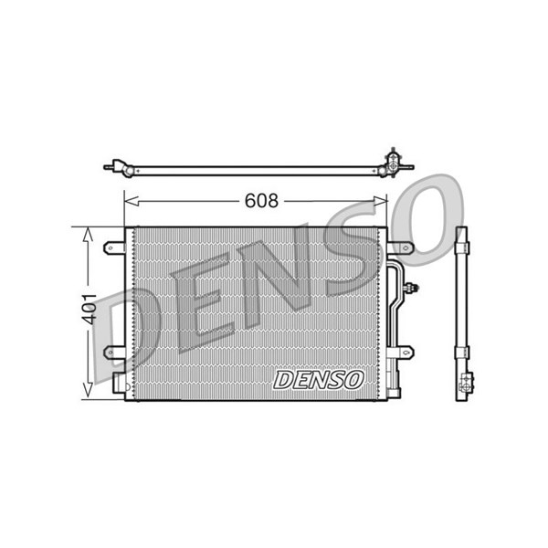 Kondensor, klimatanläggning Denso DCN02011 DENSO