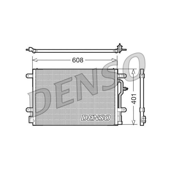 Kondensor, klimatanläggning Denso DCN02012 DENSO