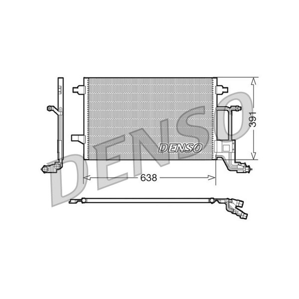 Kondensor, klimatanläggning Denso DCN02014 DENSO