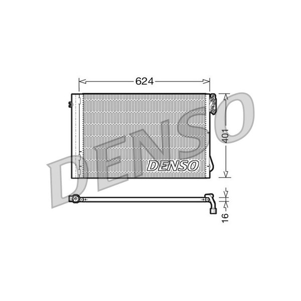 Kondensor, klimatanläggning Denso DCN05011 DENSO