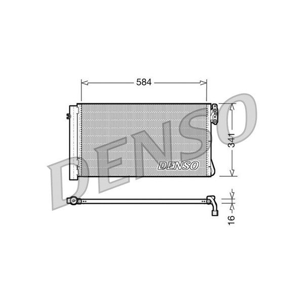 Kondensor, klimatanläggning Denso DCN05012 DENSO