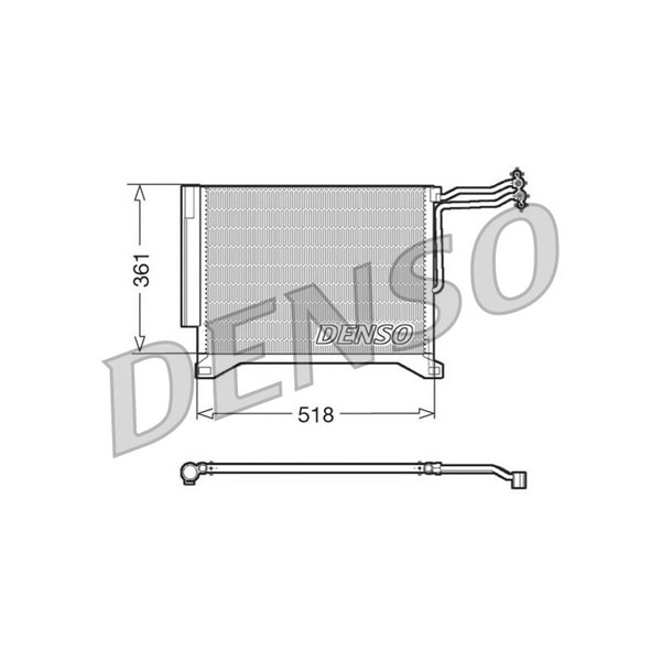 Kondensor, klimatanläggning Denso DCN05100 DENSO