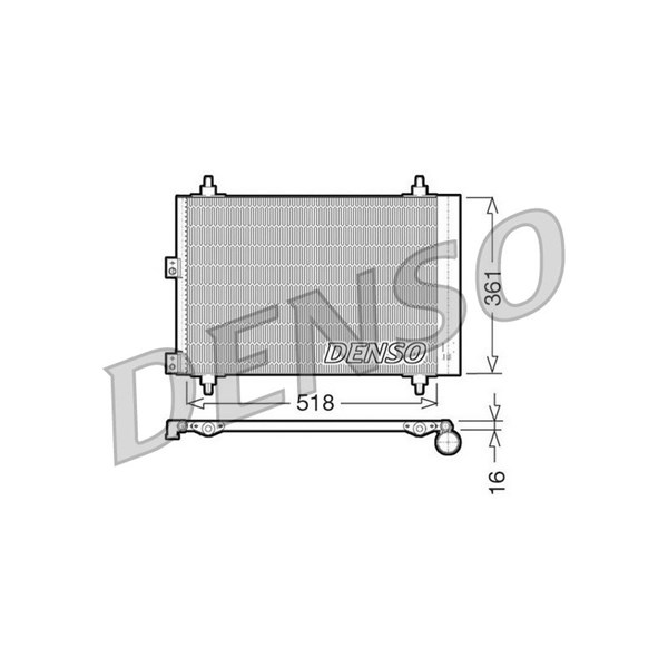 Kondensor, klimatanläggning Denso DCN07006 DENSO