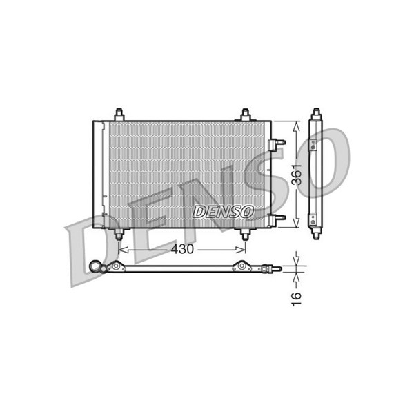 Kondensor, klimatanläggning Denso DCN07019 DENSO