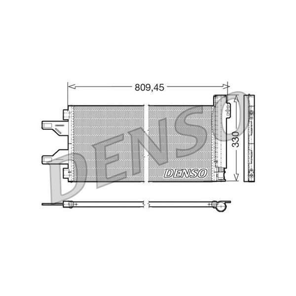 Kondensor, klimatanläggning Denso DCN07050 DENSO