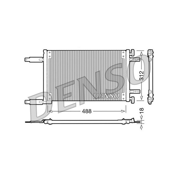 Kondensor, klimatanläggning Denso DCN09041 DENSO