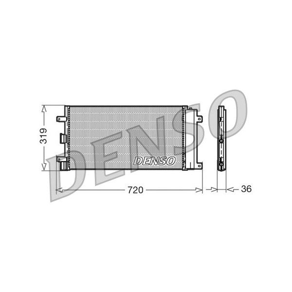Kondensor, klimatanläggning Denso DCN09042 DENSO