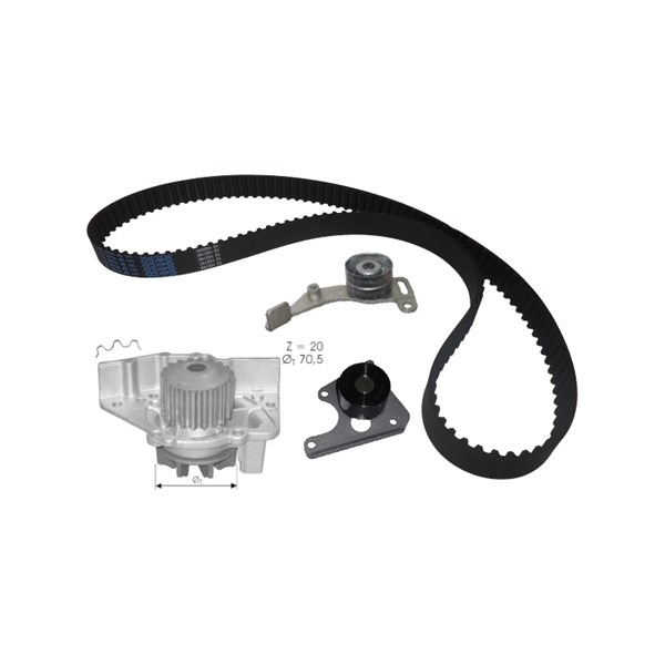 Kamremskit med vattenpump Dolz KD023 DOLZ
