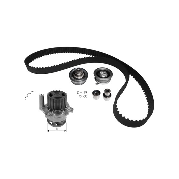 Kamremskit med vattenpump Dolz KD104 DOLZ
